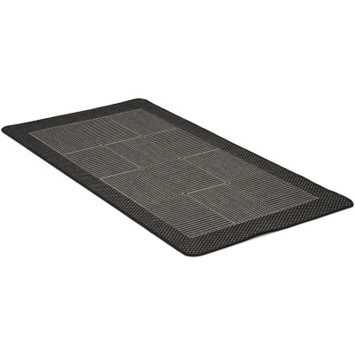 Brick grå - flatvävd matta med gummibaksida