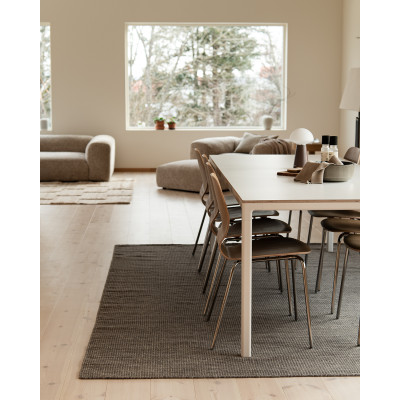 Kolding graphite - handvävd ullmatta